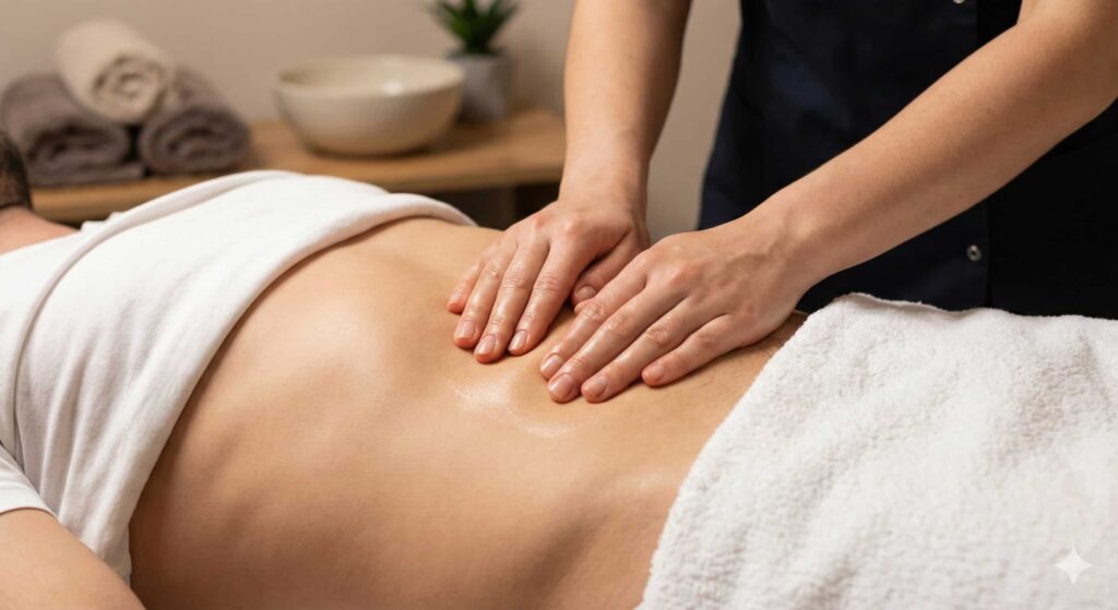 massage abdomen